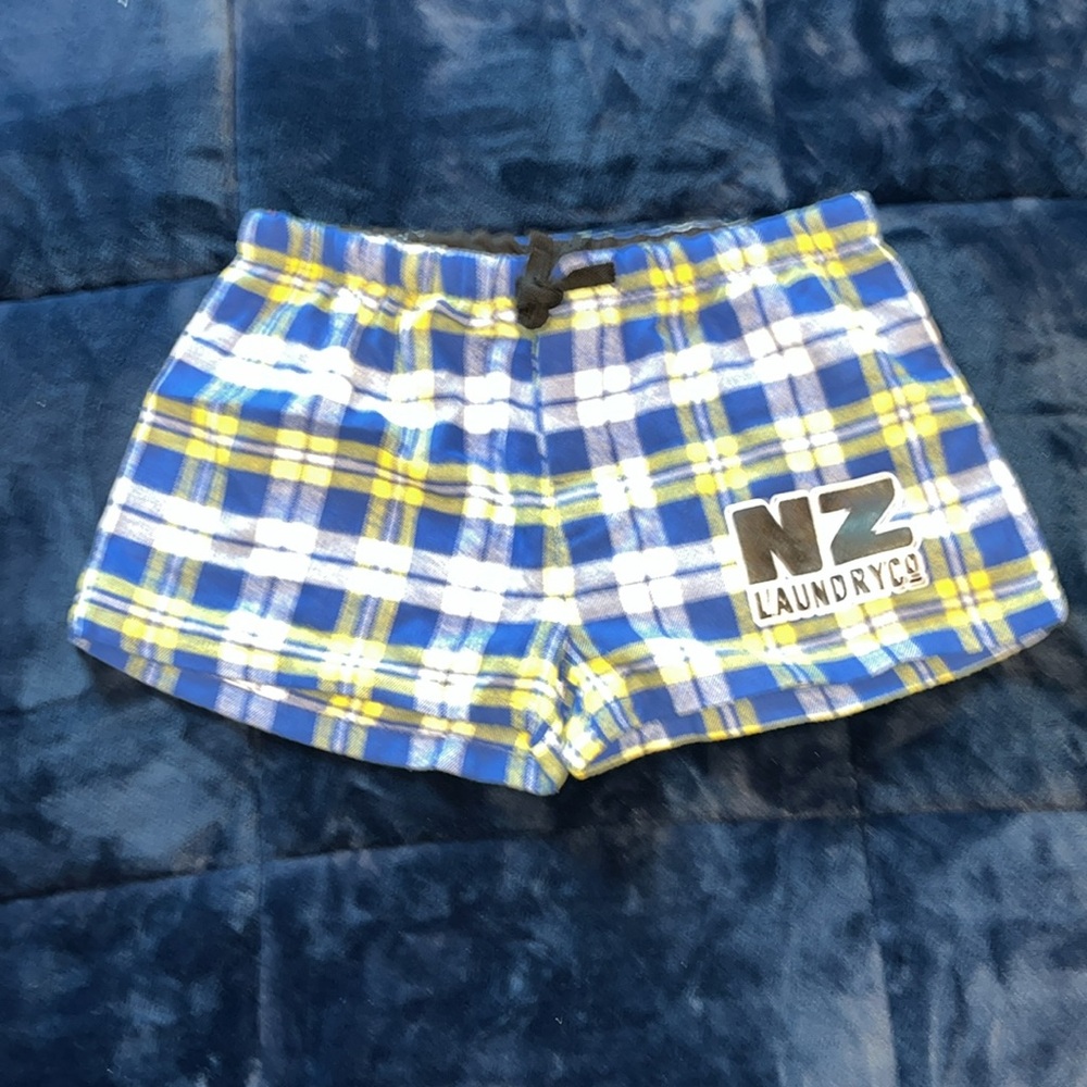 NZ Laundry Co Blue Plaid Men's Shorts. AussieBum size Small. - Picture 5 of 8